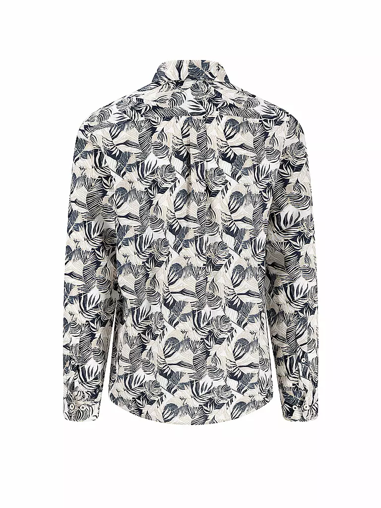 FYNCH HATTON | Leinenhemd Casual Fit | dunkelblau