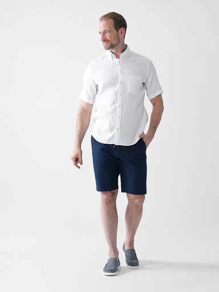 FYNCH HATTON | Leinenhemd Casual Fit | weiss