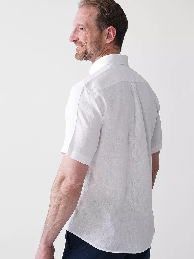 FYNCH HATTON | Leinenhemd Casual Fit | weiss