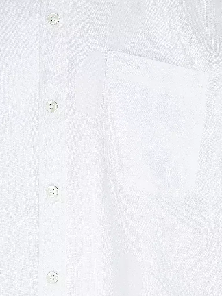 FYNCH HATTON | Leinenhemd Casual Fit | weiss