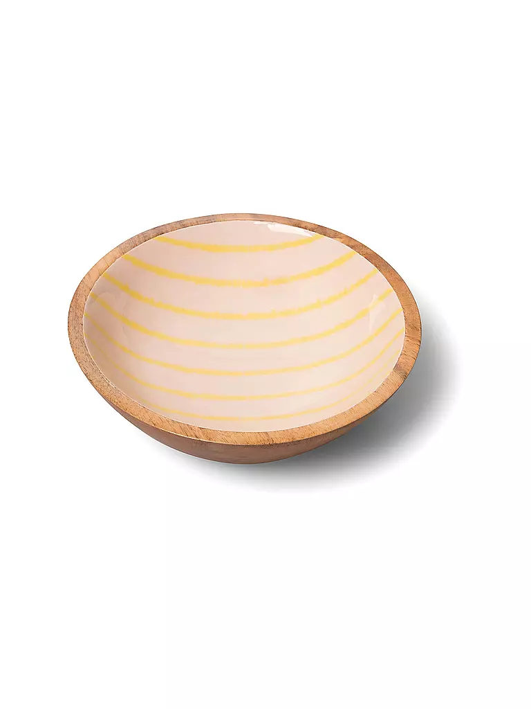 FYNCH HATTON | Schüssel 30cm SINGITA Lemon Stripe  | gelb