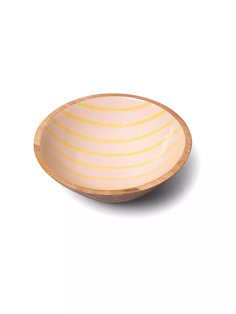 FYNCH HATTON | Schüssel klein 20cm SINGITA Lemon Stripe  | gelb