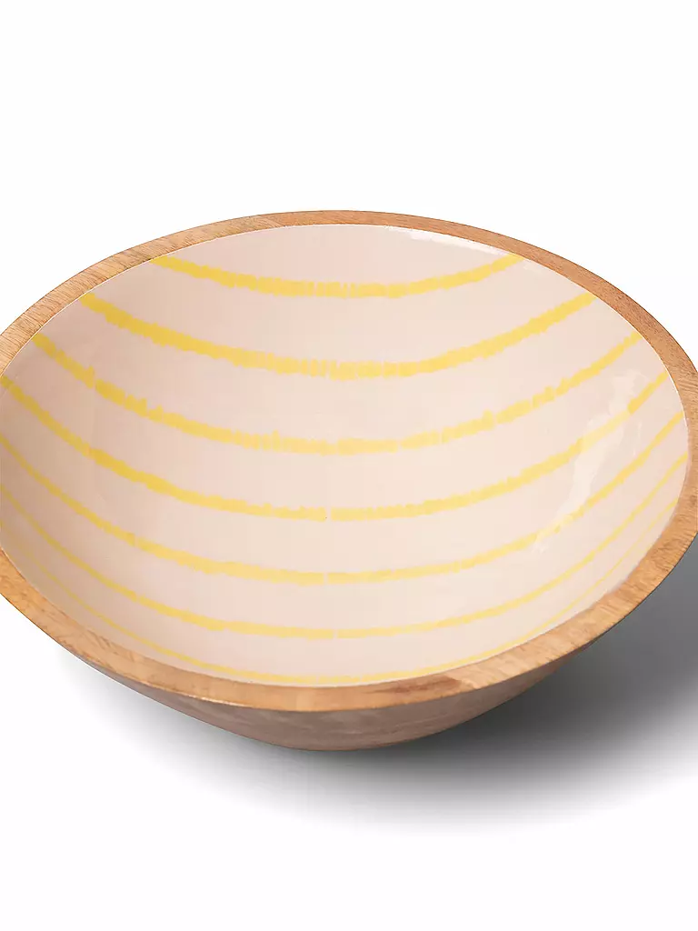 FYNCH HATTON | Schüssel klein 20cm SINGITA Lemon Stripe  | gelb