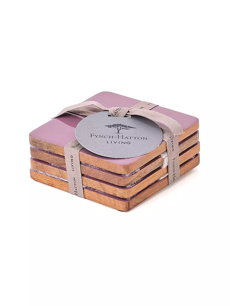 FYNCH HATTON | Untersetzer JALA 4 er Set 10x10cm Orchid | lila