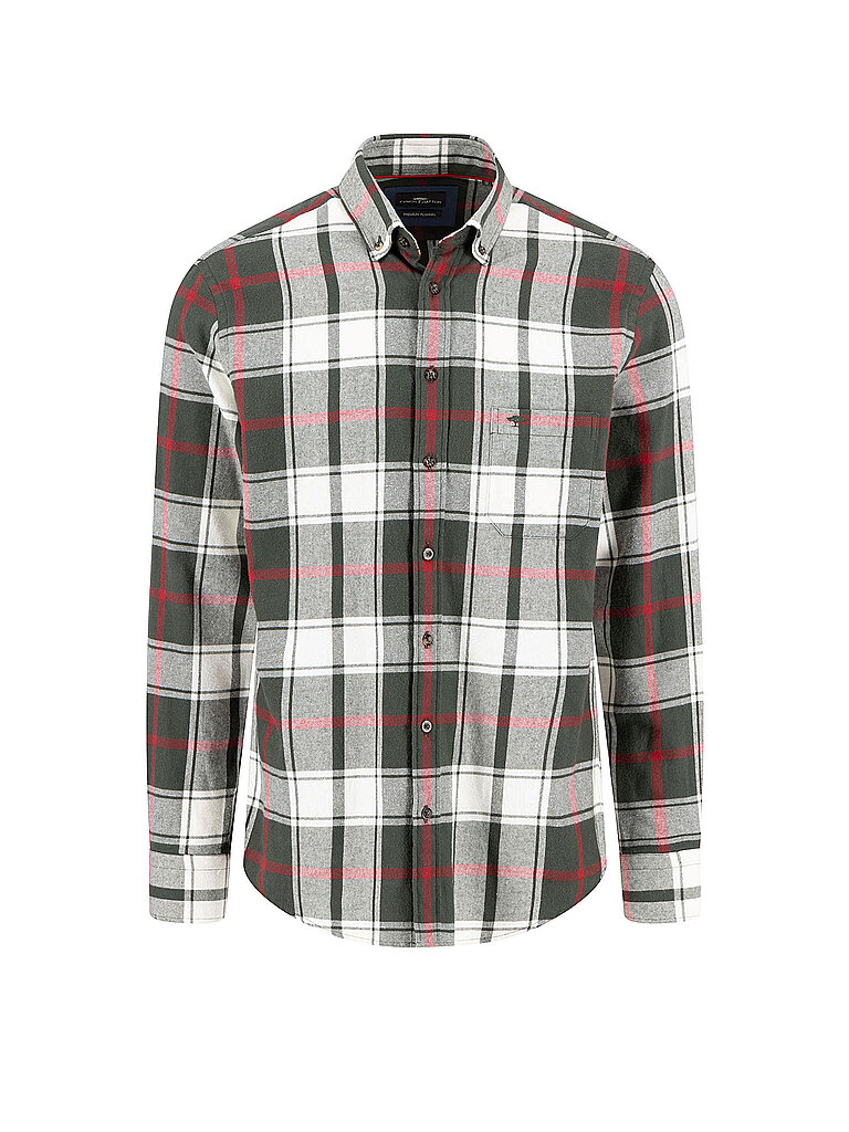 Flanellhemd Regular Fit grün XXL herren