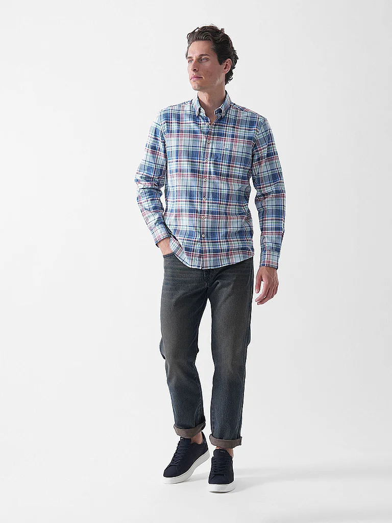 Fynch-Hatton Casual Shirt Blue S 6