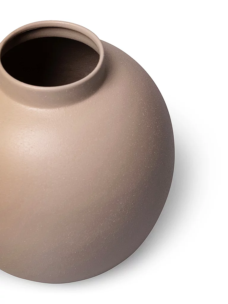 FYNCH-HATTON Metallvase 28cm groß MOYA Elephant Grey hellgrau