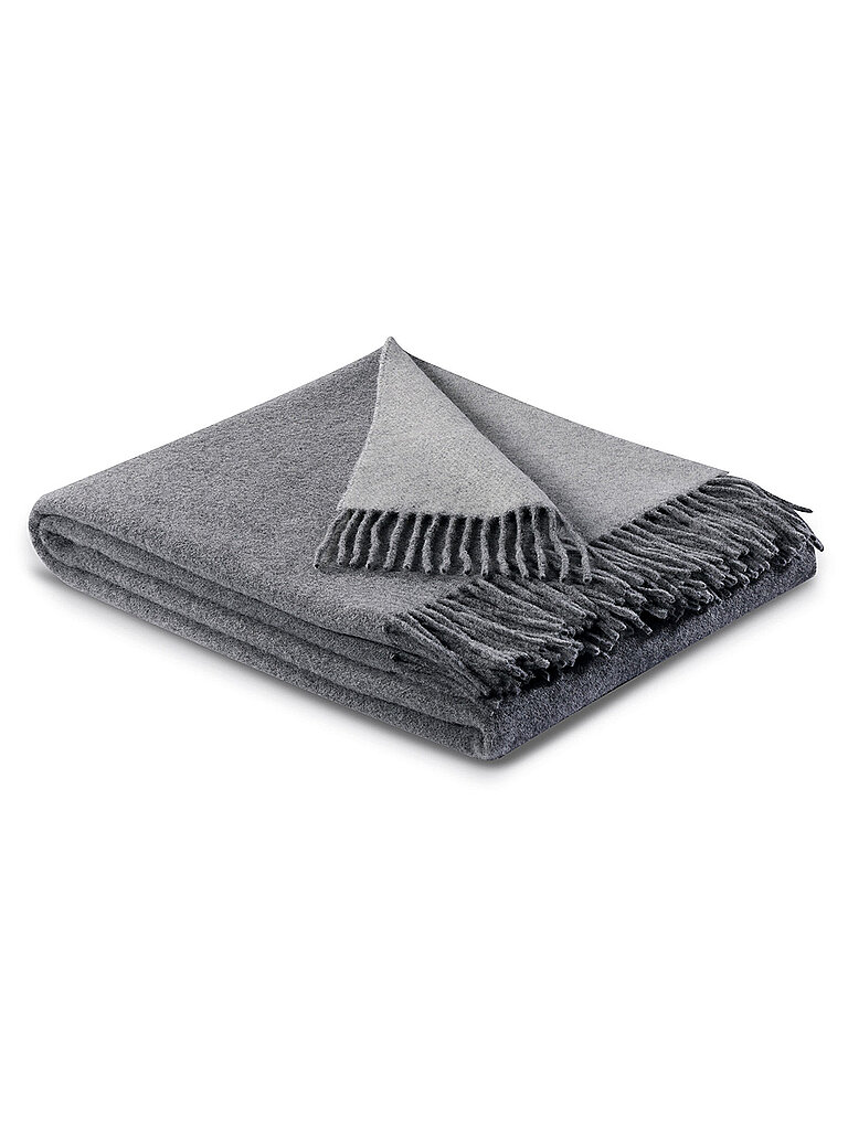 FYNCH-HATTON Wolldecke - Plaid KIBO 130x170cm Grey Silver   grau