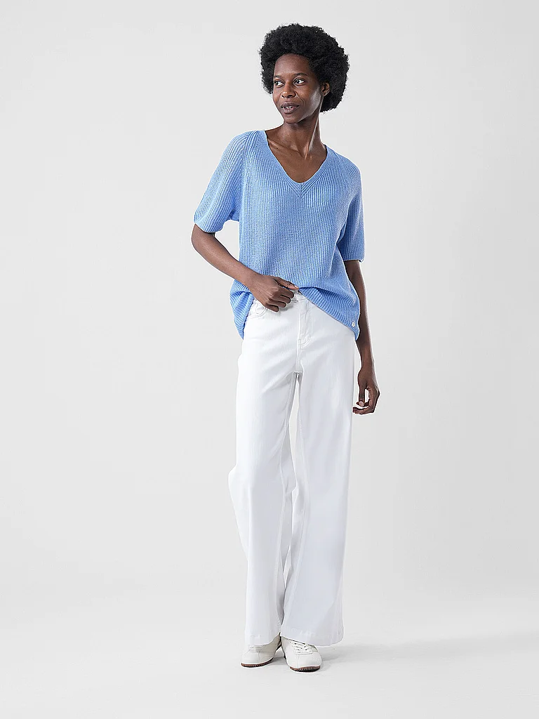 Fynch Hatton 26137206 V-Neck Pullover Cornflower Blue L 9