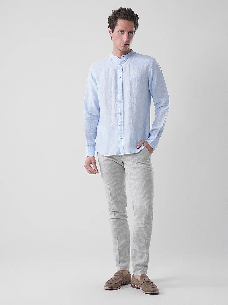 Fynch-Hatton Linen Shirt Light Blue 4XL 2