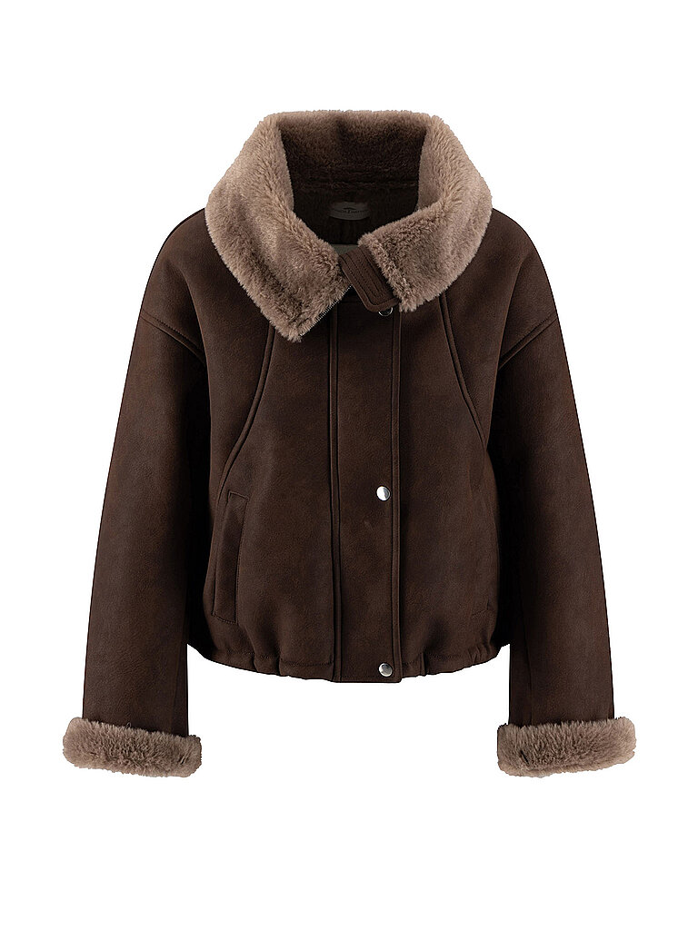 FYNCH-HATTON Jacke in Lederoptik braun | 34