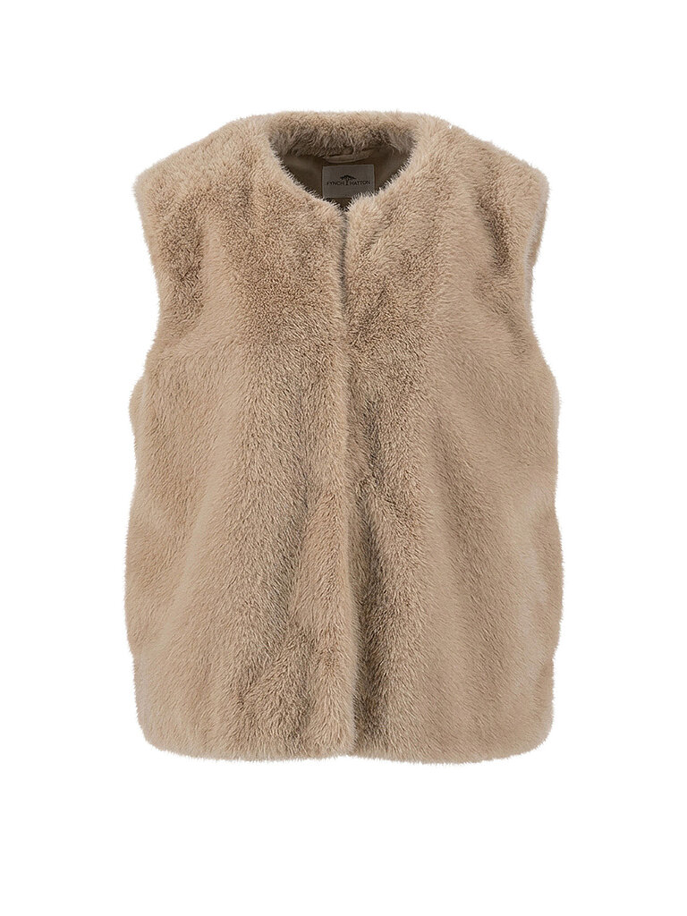 FYNCH-HATTON Gilet in Felloptik  beige | 34