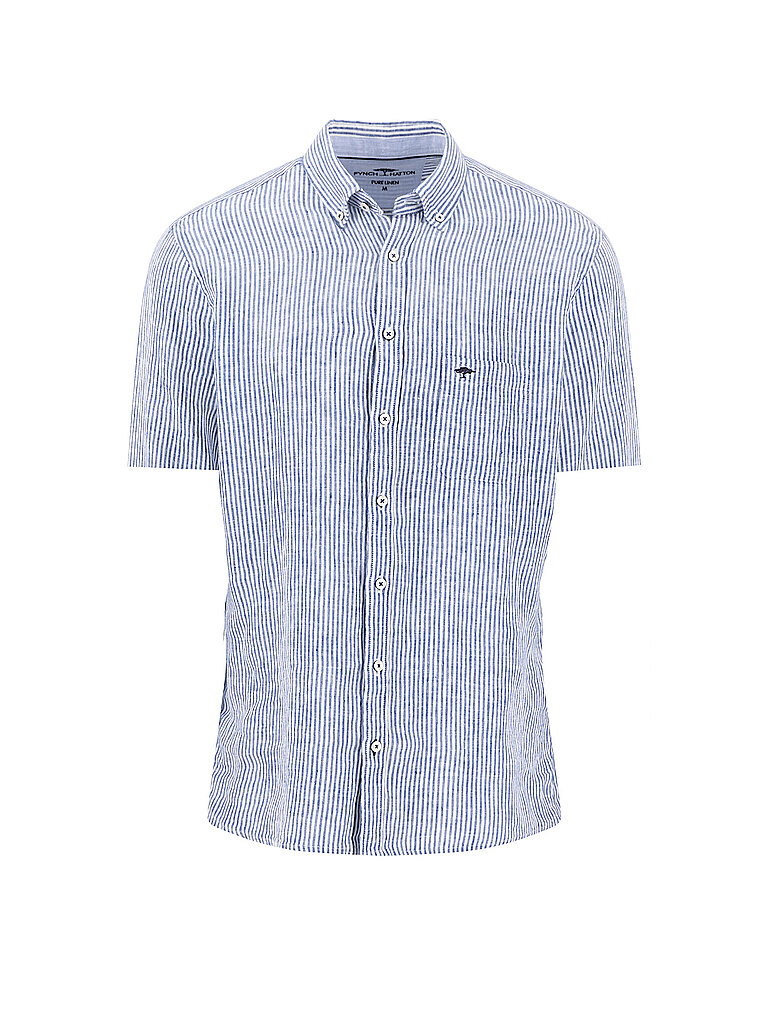 FYNCH-HATTON Leinenhemd blau | L