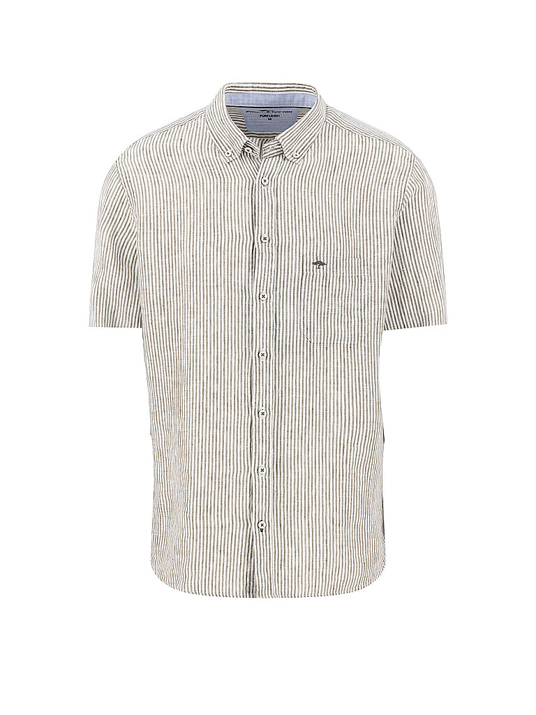FYNCH-HATTON Leinenhemd olive | L
