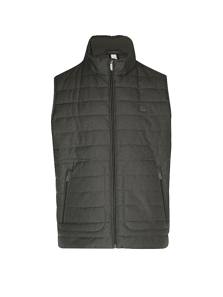 FYNCH-HATTON Steppgilet MELANGE VEST olive | M