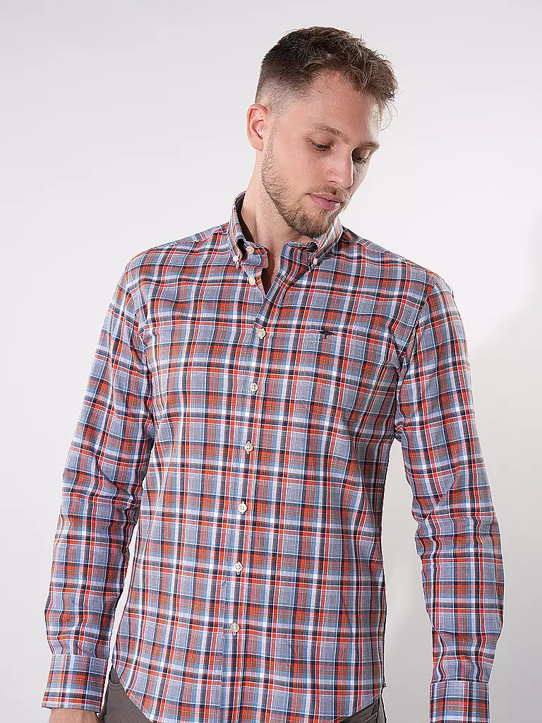 FYNCH-HATTON | Hemd Casual Fit | Orange