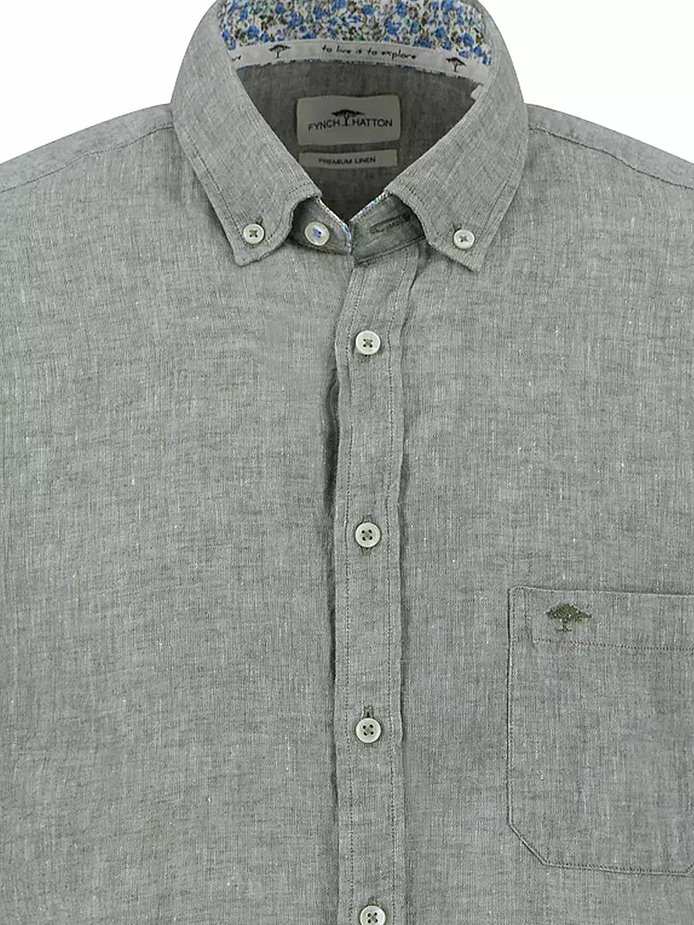 FYNCH-HATTON | Hemd Casual Fit | Olive