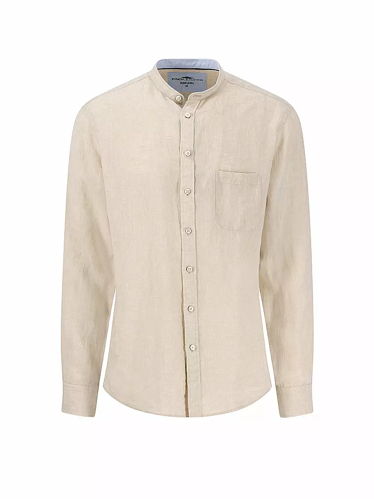 FYNCH-HATTON | Leinenhemd Casual Fit | Beige