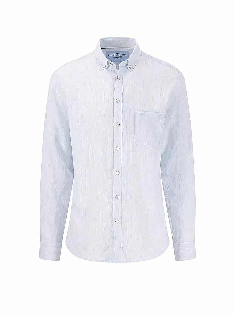 FYNCH-HATTON | Leinenhemd Casual Fit | hellblau