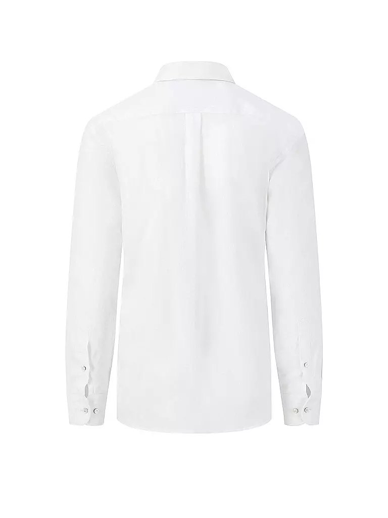 FYNCH-HATTON | Leinenhemd Casual Fit | weiss
