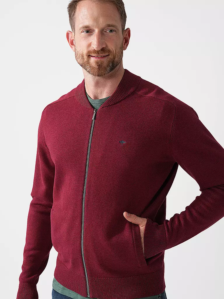 FYNCH-HATTON | Strickjacke | dunkelrot