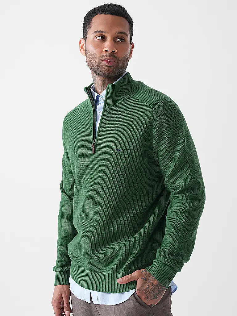 FYNCH-HATTON | Troyer Pullover  | dunkelgrün