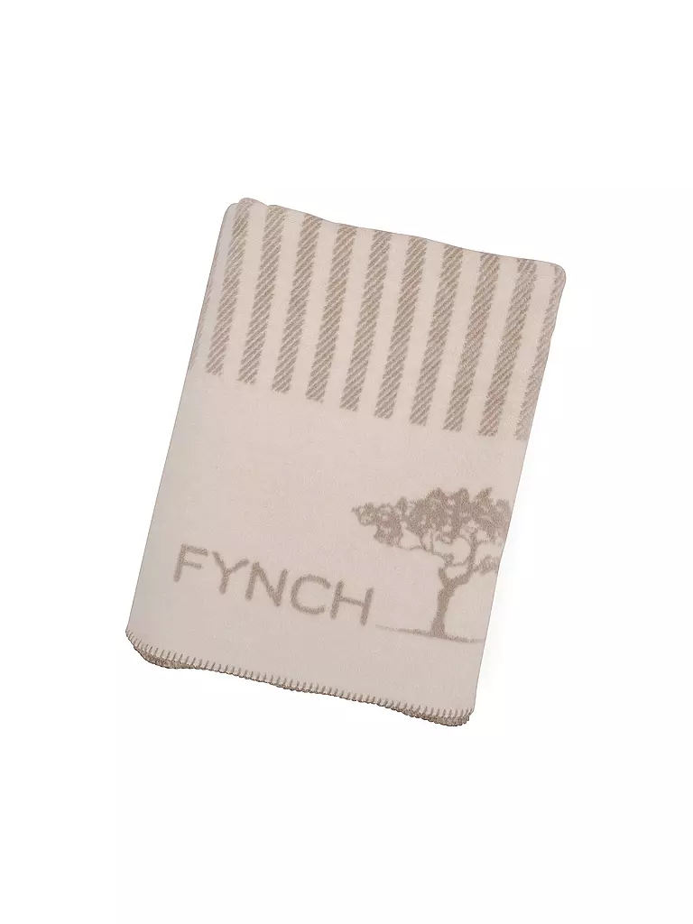 FYNCH-HATTON | Wohndecke 150x210cm KOMBERS STRIPED | hellgrau