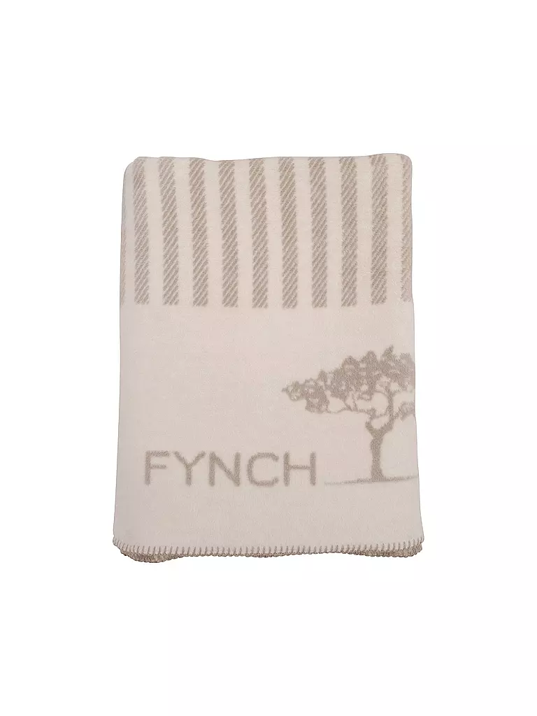 FYNCH-HATTON | Wohndecke 150x210cm KOMBERS STRIPED | hellgrau