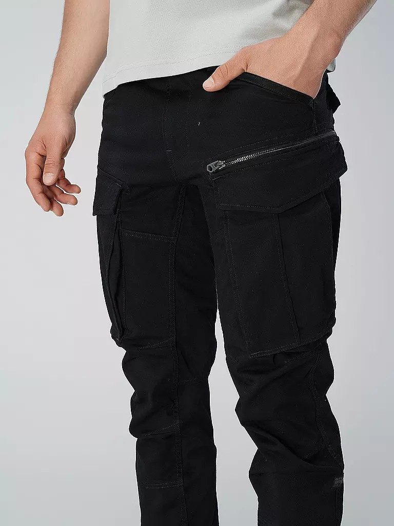 G-STAR RAW | Cargohose Tapered Fit ROVIC ZIP 3D | schwarz