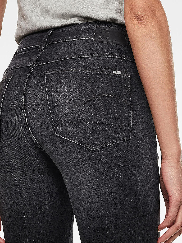 G-STAR RAW | Highwaist Jeans Skinny Fit 3301 | schwarz