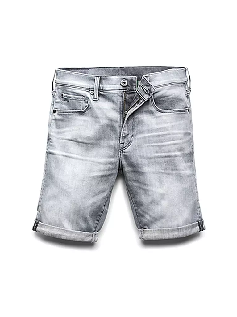 G-STAR RAW | Jeans Shorts Slim Fit " 3301 " | grau