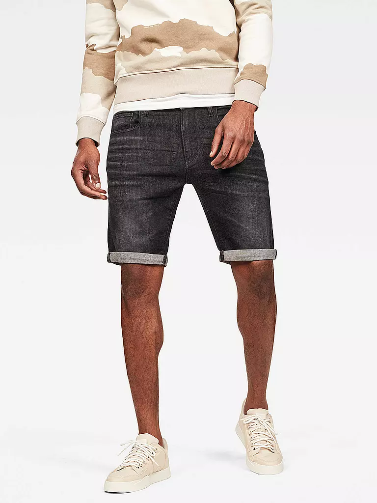 G-STAR RAW | Jeansshorts Slim Fit " 3301 " | schwarz