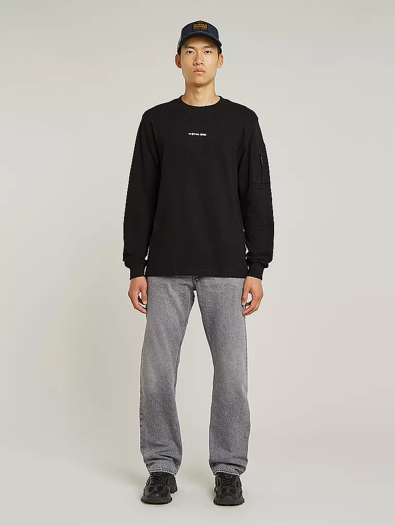 G-STAR RAW | Langarmshirt  | schwarz
