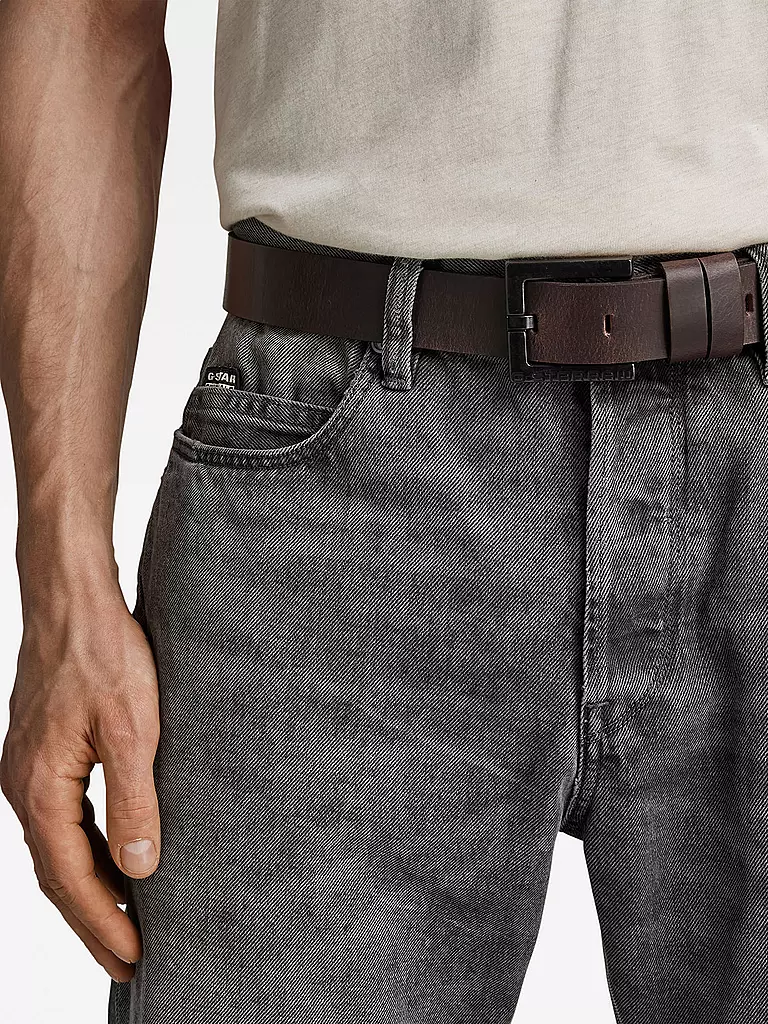 G-STAR RAW | Ledergürtel DUKO BELT  | braun