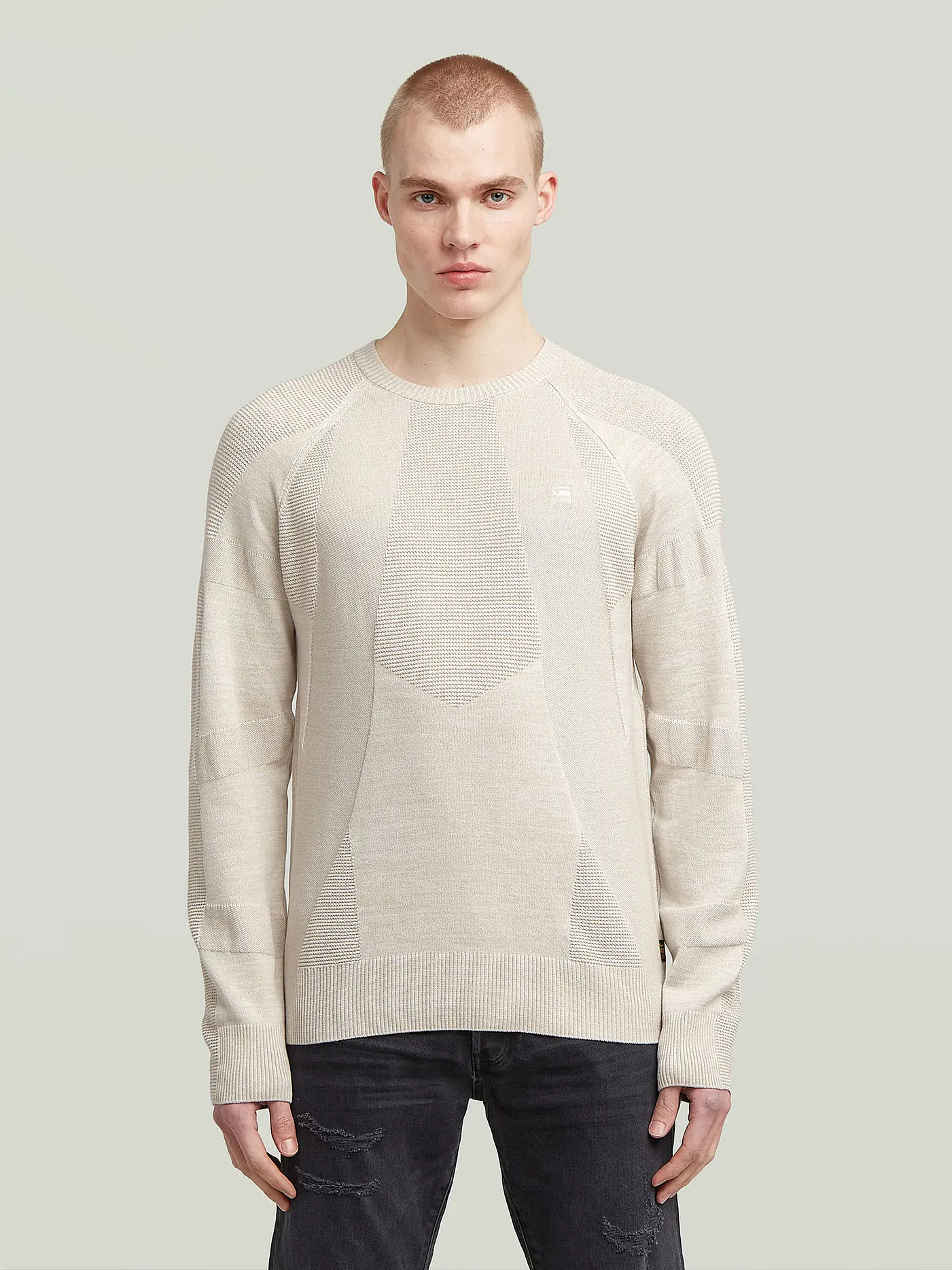 G-STAR RAW | Pullover 3D BIKER | beige