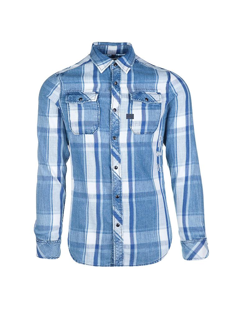 G-STAR | Hemd Slim-Fit "Landoh" | blau