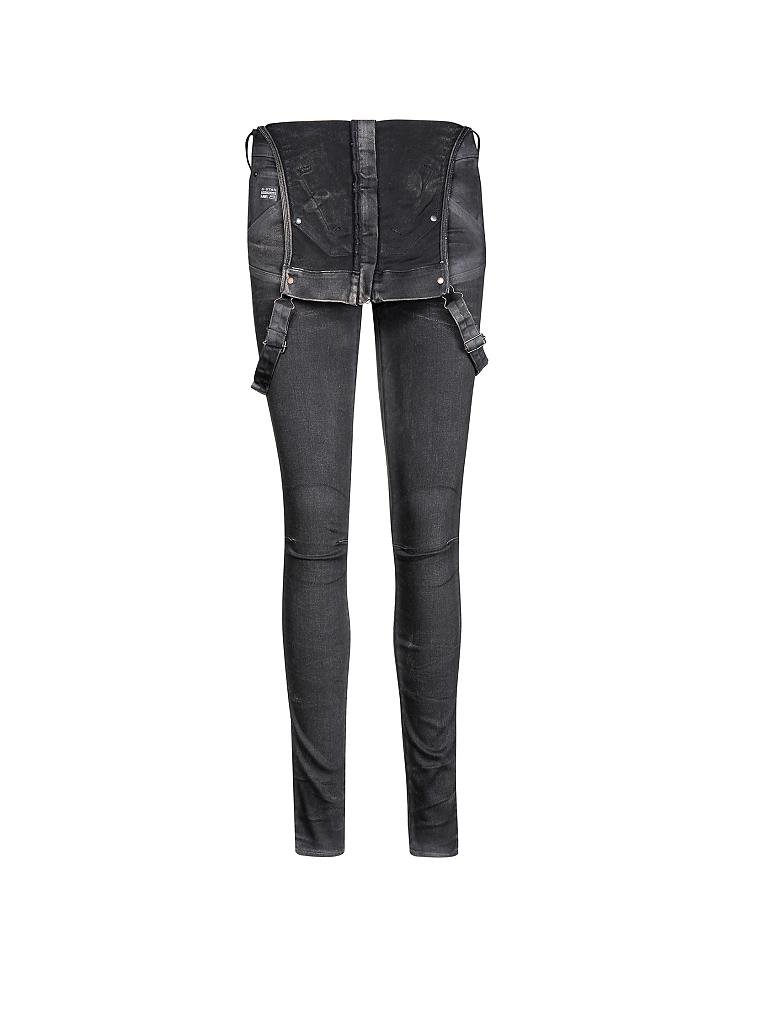 G-STAR | Jeans-Latzhose | schwarz