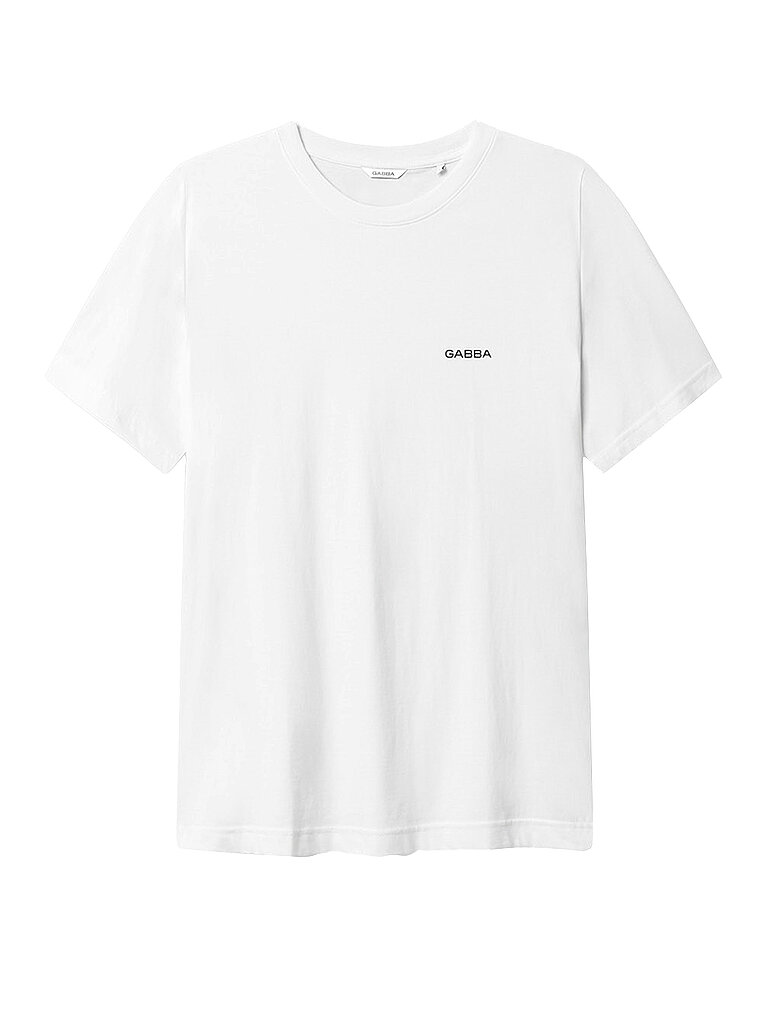 GABBA T-Shirt GABDUNE LOGO weiss | XXL