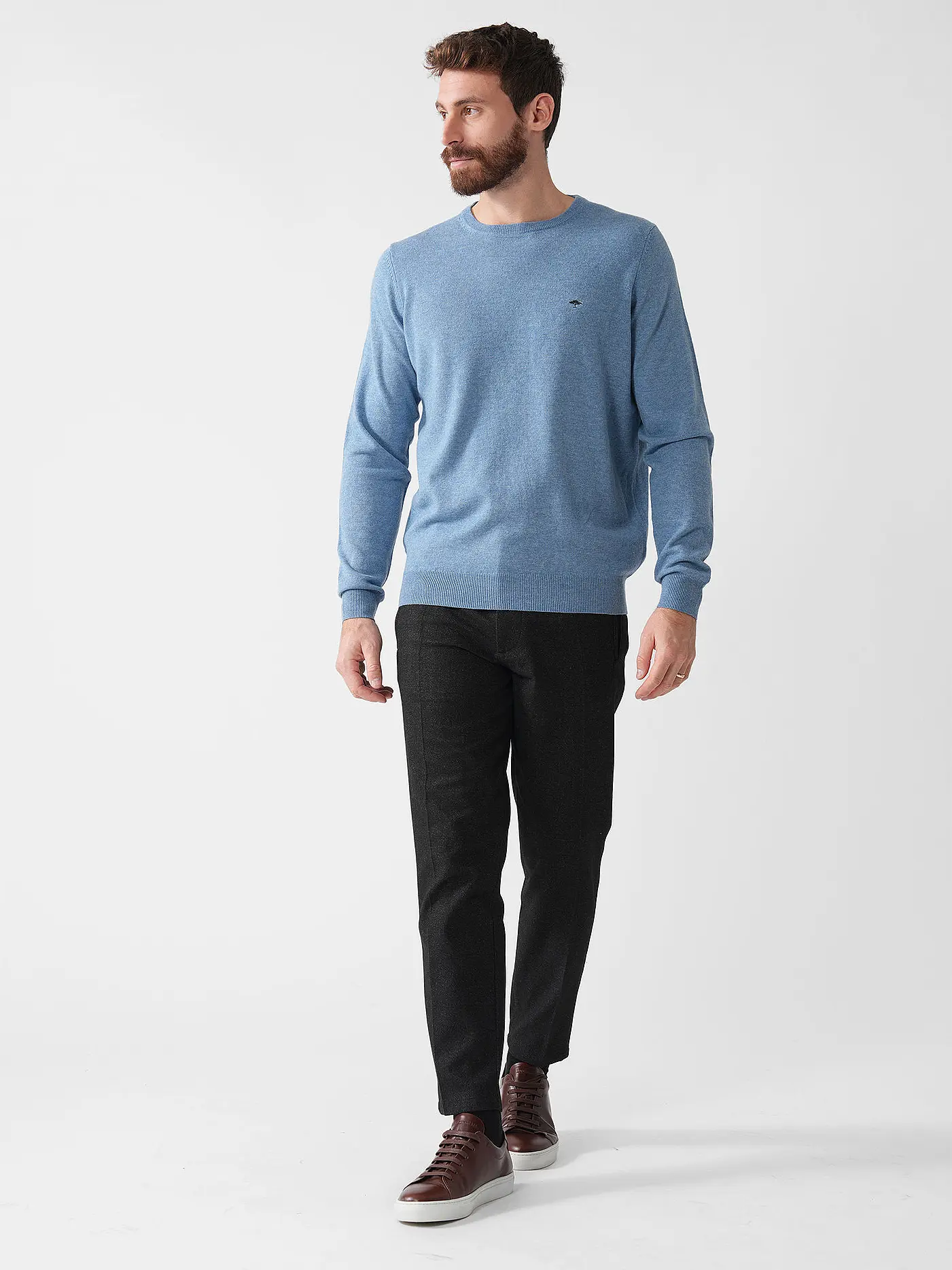 GABBA | Chino MONZA SHAFI WOOL | schwarz