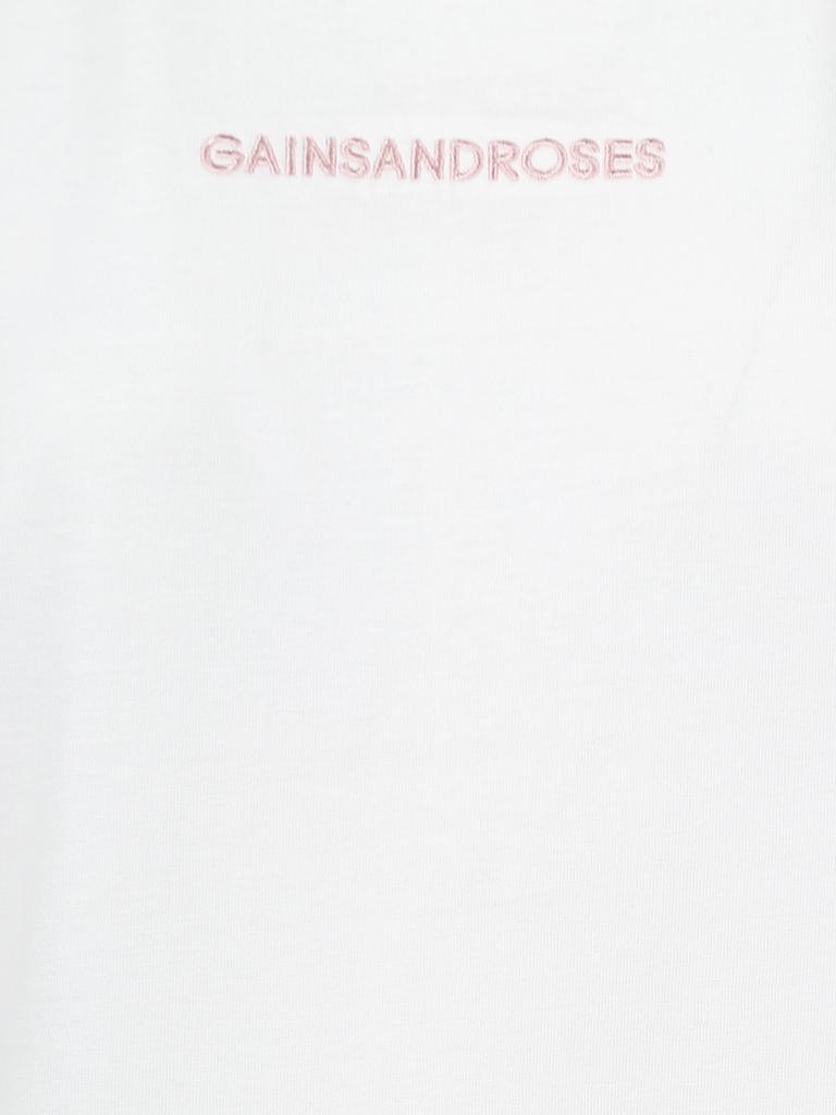 GAINS AND ROSES | T Shirt | weiß