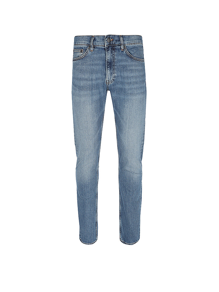 Slim-fit-Jeans GANT "SLIM GANT JEANS", Herren, Gr. 34, Länge 34, blau (mid blau worn in), Denim/Jeans, Obermaterial: 97% Baumwolle, 2% Polyester, 1% Elasthan, slim fit, Jeans Slim-fit-Jeans