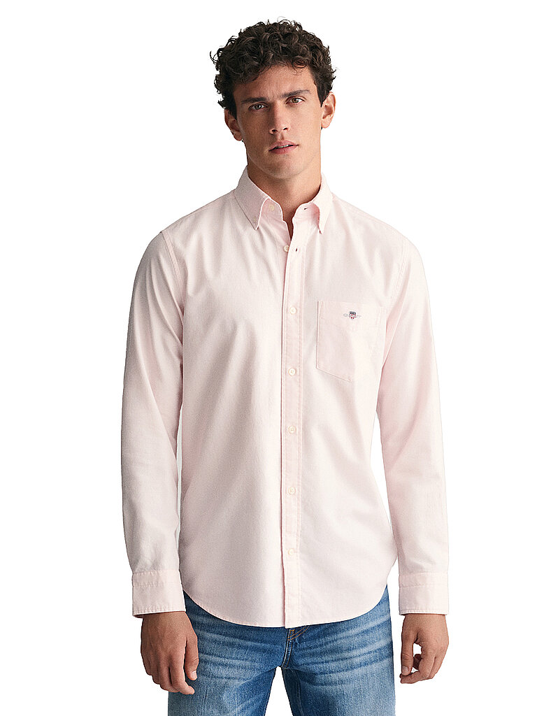 Hemd Regular Fit rosa XXXL herren