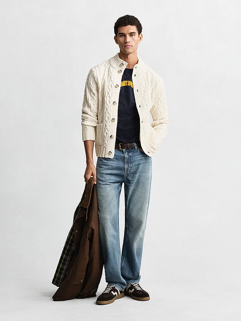 GANT Knit Cardigan Creme XL Men 2