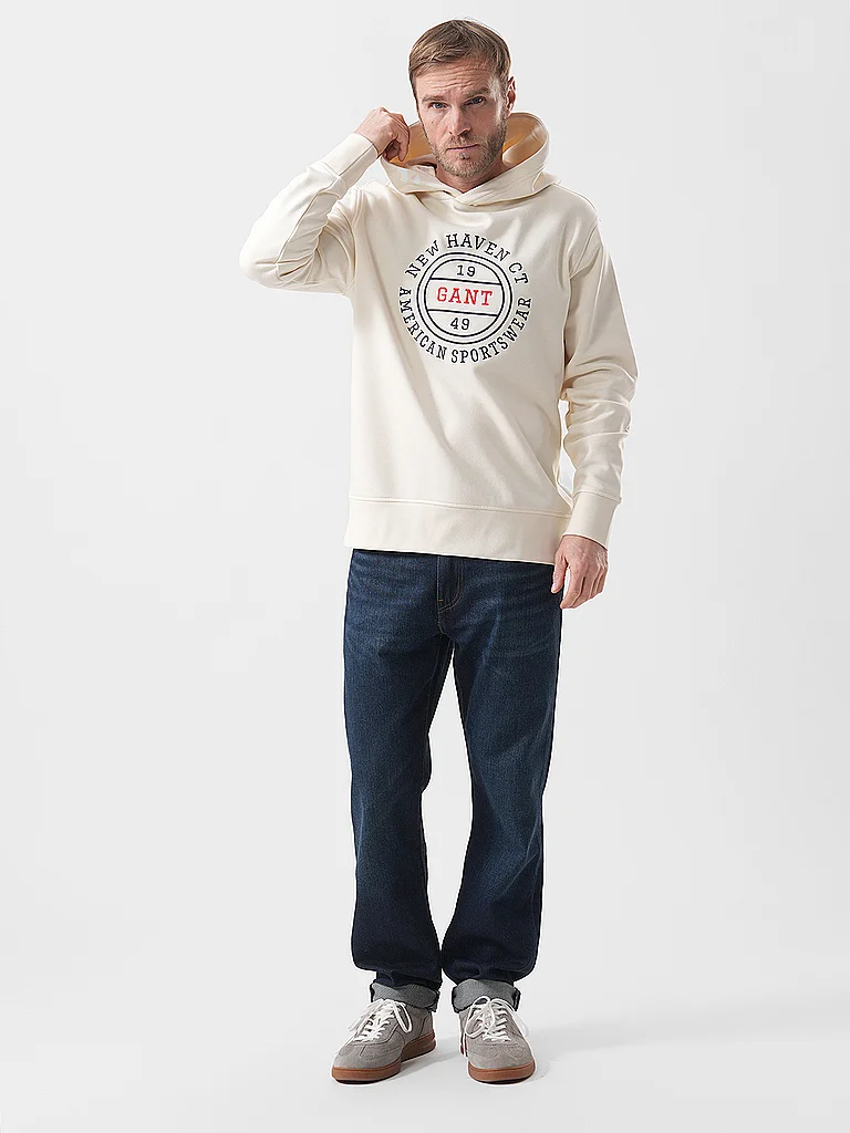 Gant Graphic Hoodie Cream L 2