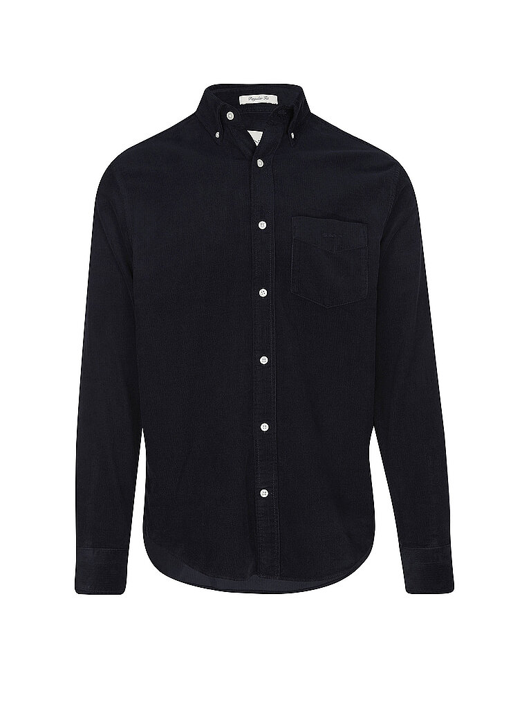 GANT Cordhemd  dunkelblau | L