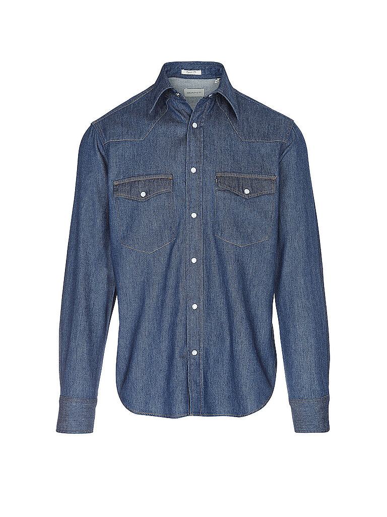 GANT Jeanshemd  dunkelblau | M
