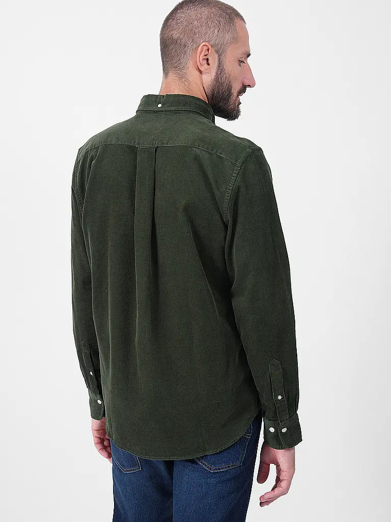 GANT | Cordhemd  | Dunkelgrün