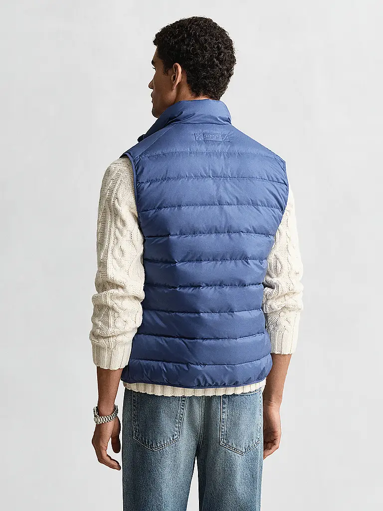 GANT | Daunensteppgilet | Hellblau