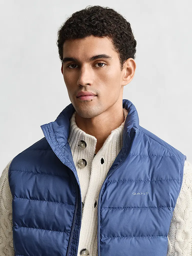 GANT | Daunensteppgilet | Hellblau