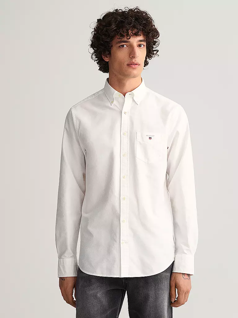 GANT | Hemd Regular Fit  | weiss